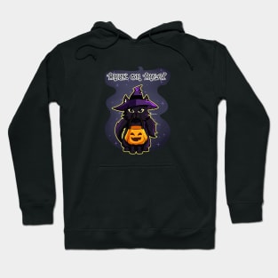 Cat Witch Trick or Treat Hoodie